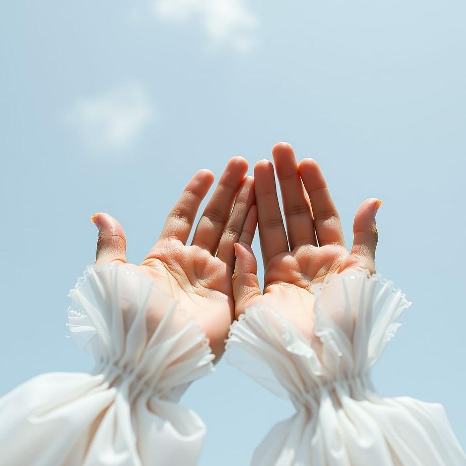 Dream : Your own hands white in a dream