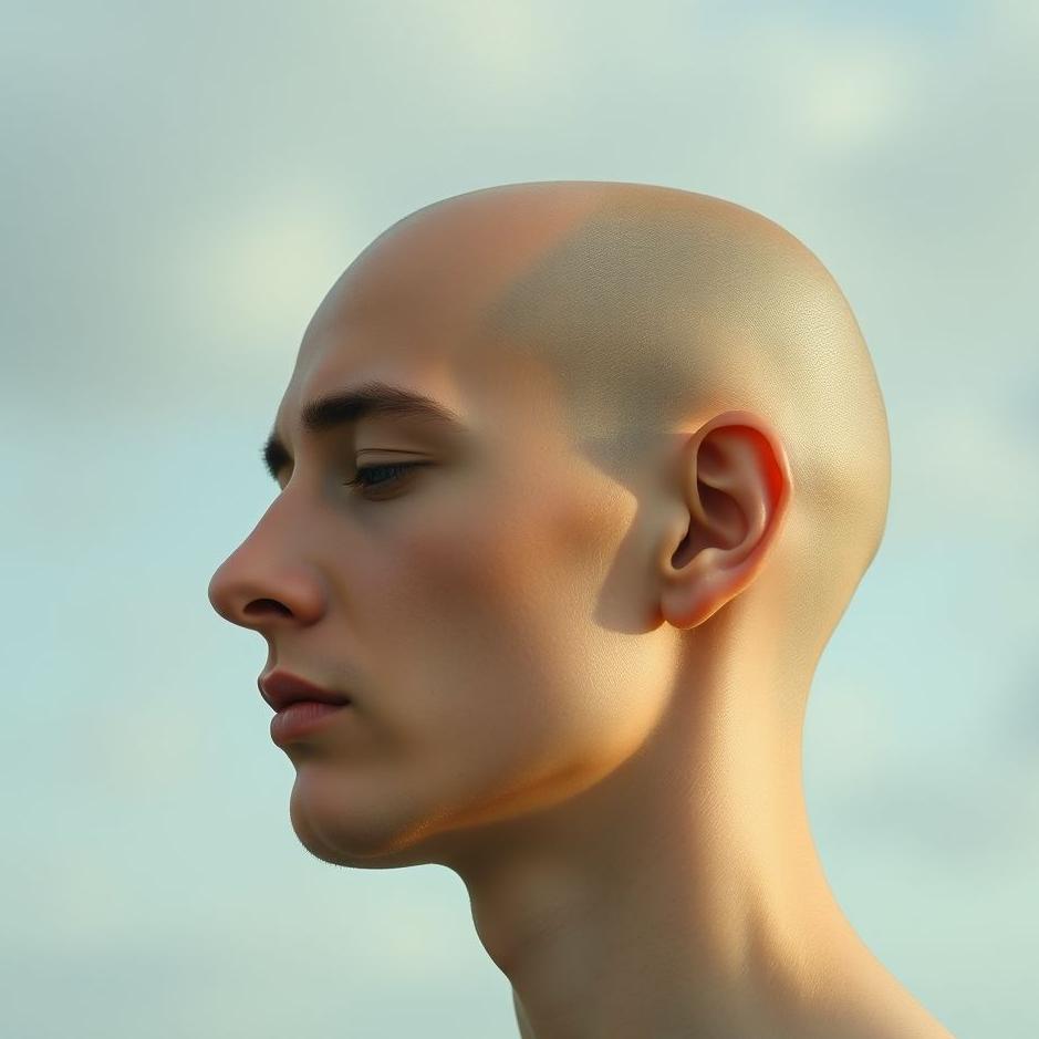 Dream : Your own head bald in a dream