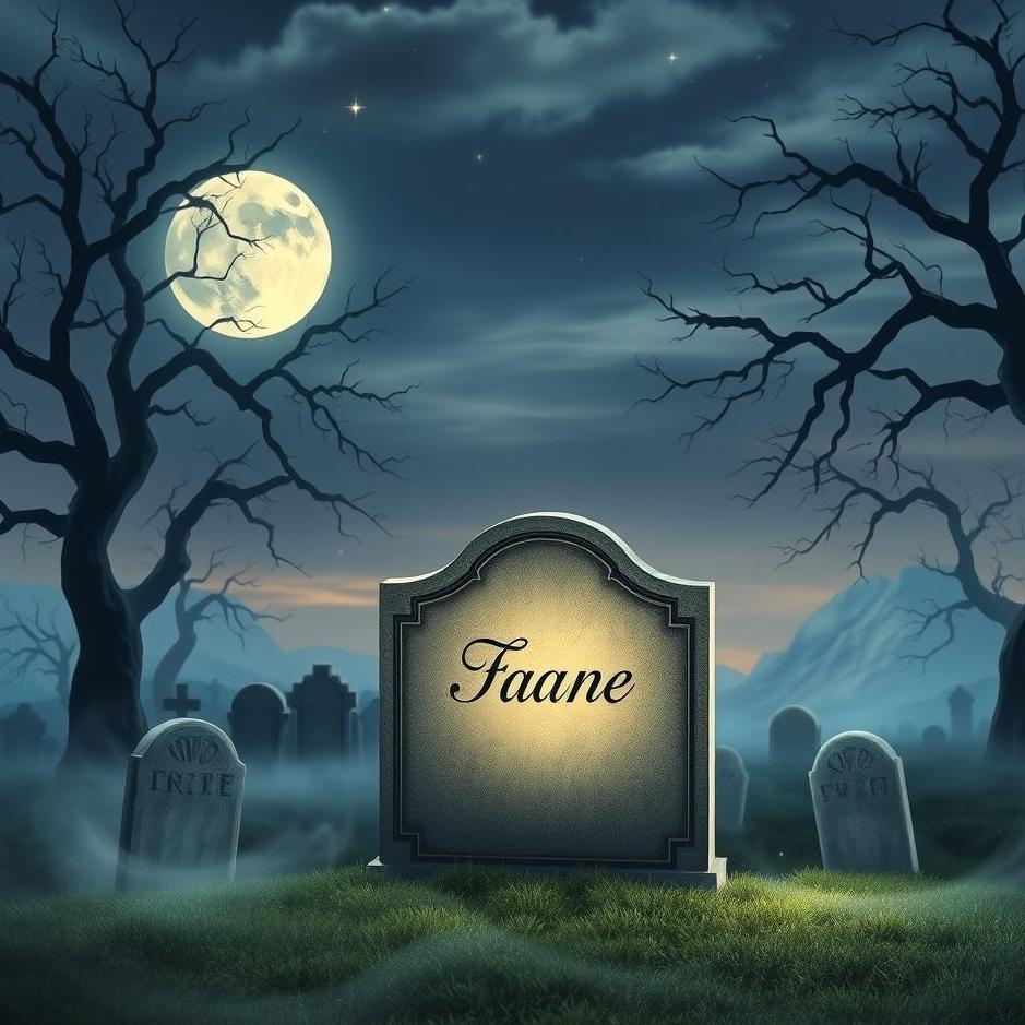 Dream : Your own name on a tombstone in a dream
