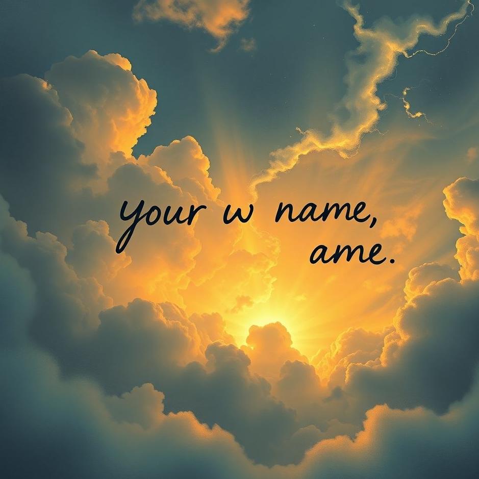 Dream : Your own name written in a dream