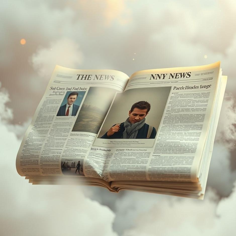 Dream : Your own photo in a newspaper in a dream