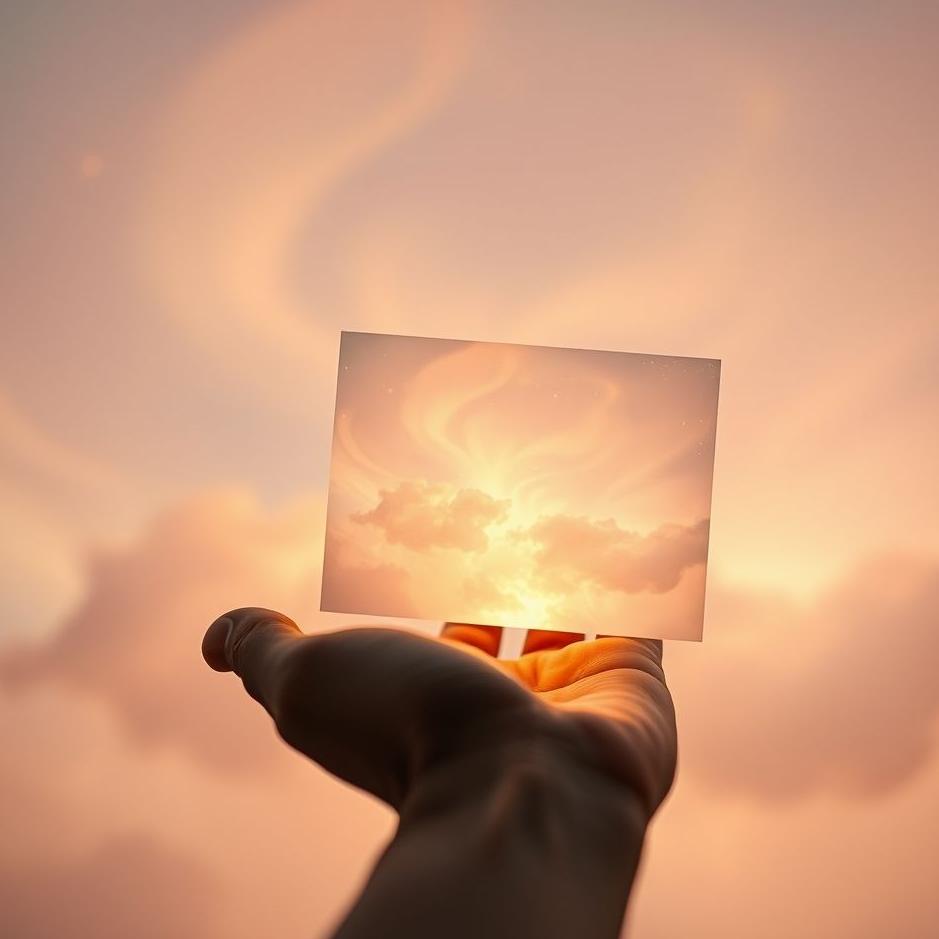 Dream : Your own photo in your hand in a dream