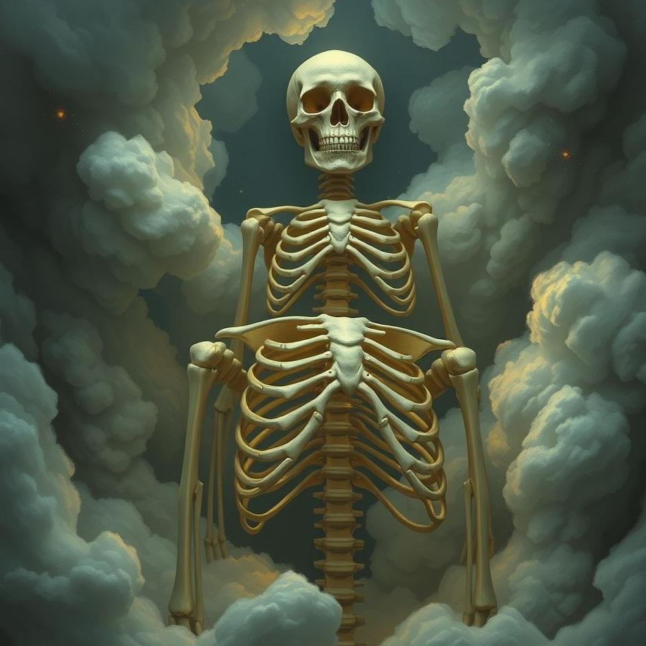 Dream : Your own skeleton in a dream