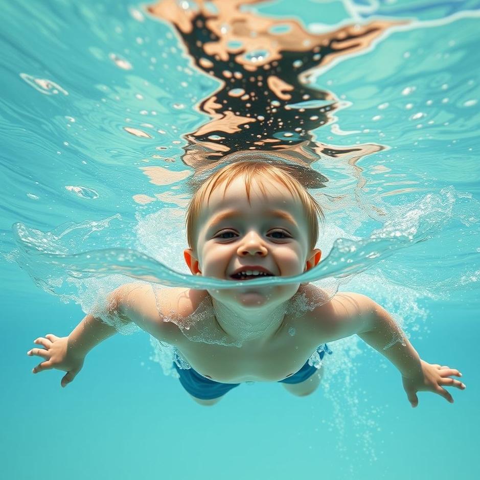 Dream : Your own son swimming in a dream