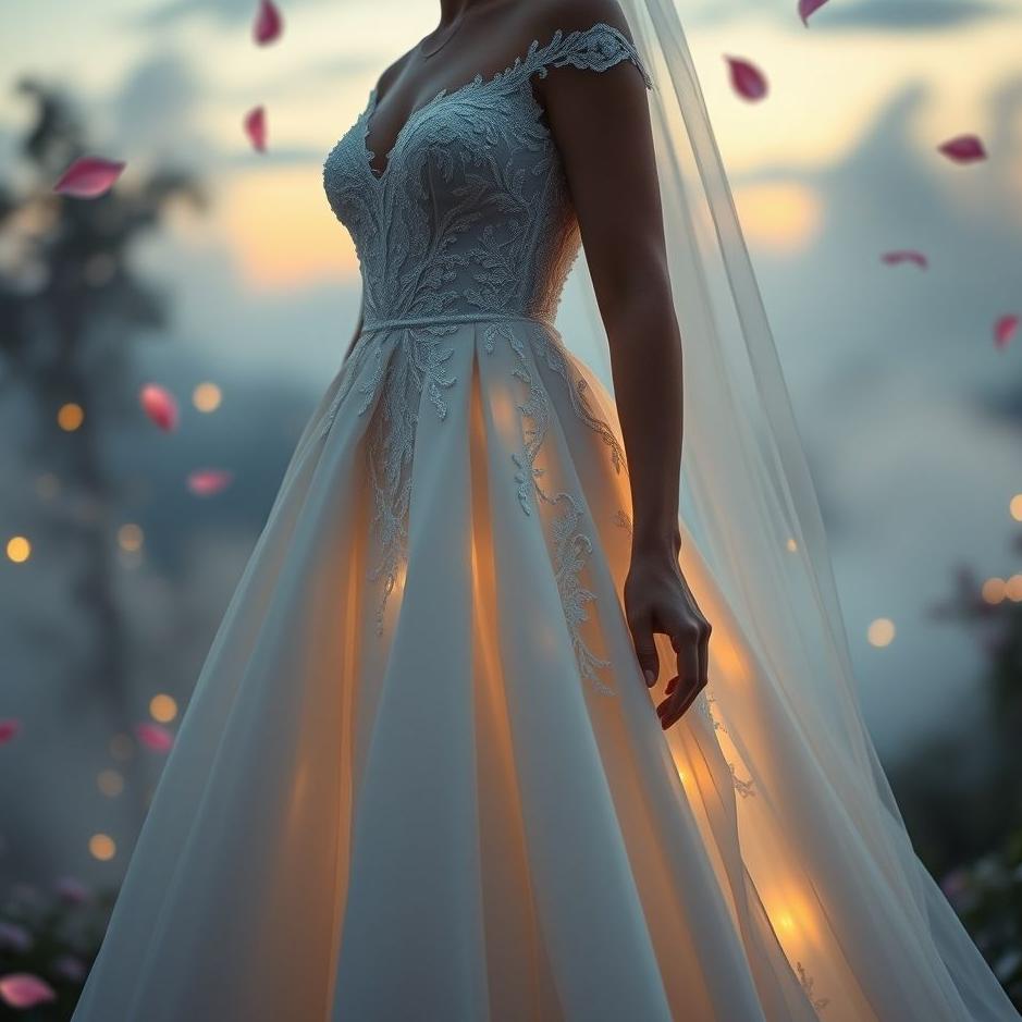 Dream : Your own spouse in a wedding dress in a dream