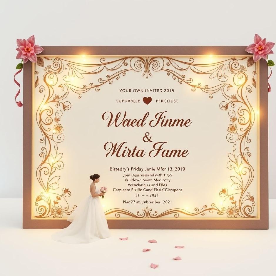 Dream : Your own wedding invitation in a dream