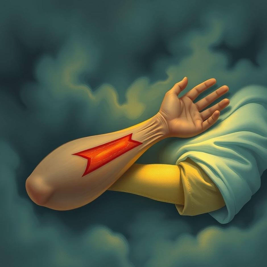 Dream : Your right arm injured in a dream