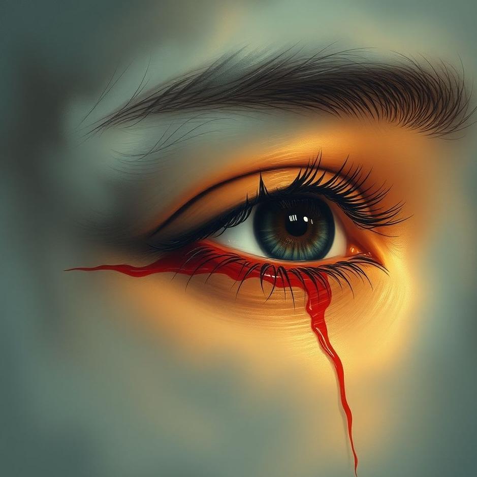 Dream : Your right eye bruised in a dream