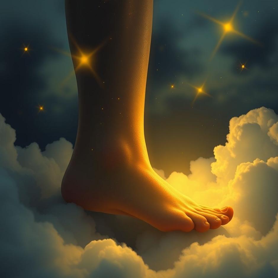 Dream : Your right foot in a cast in a dream
