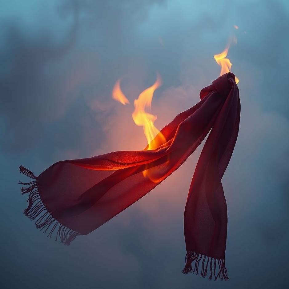 Dream : Your scarf burning in your dream