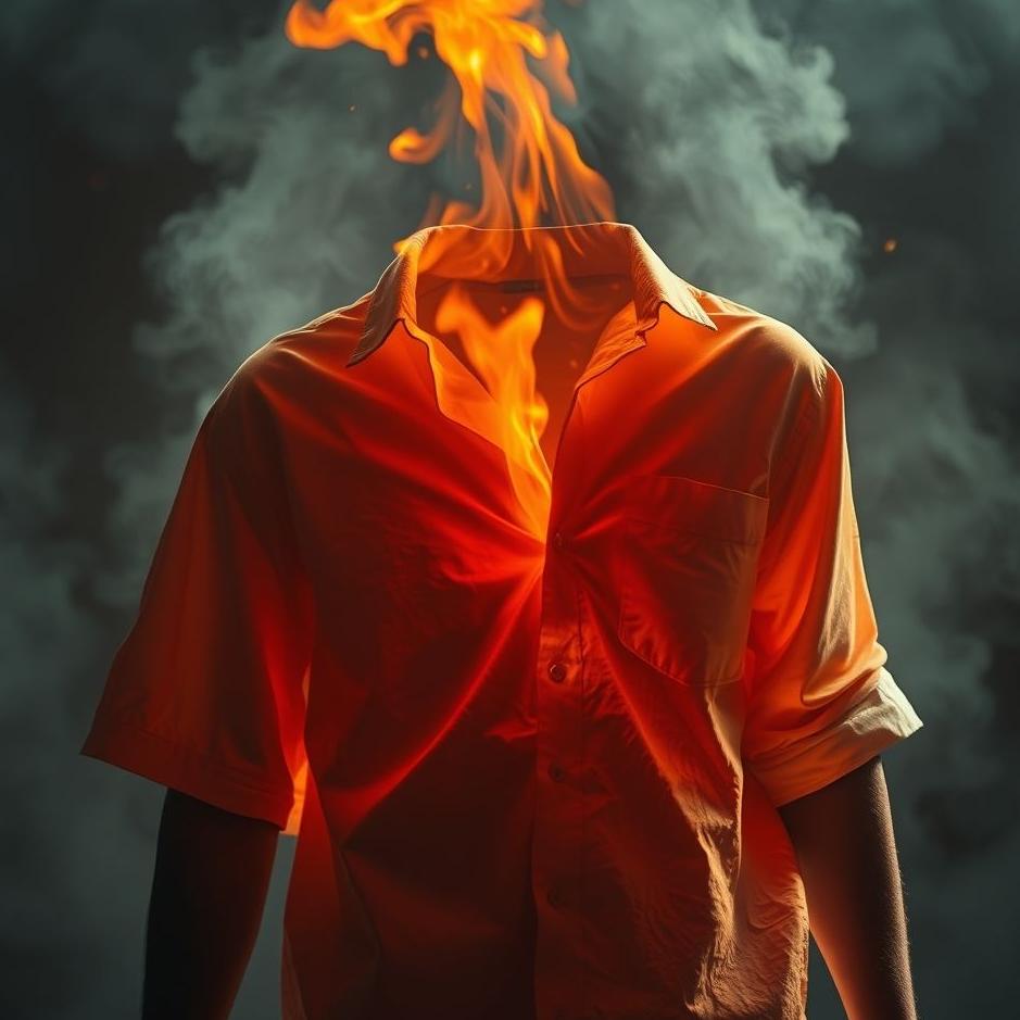 Dream : Your shirt burning in a dream