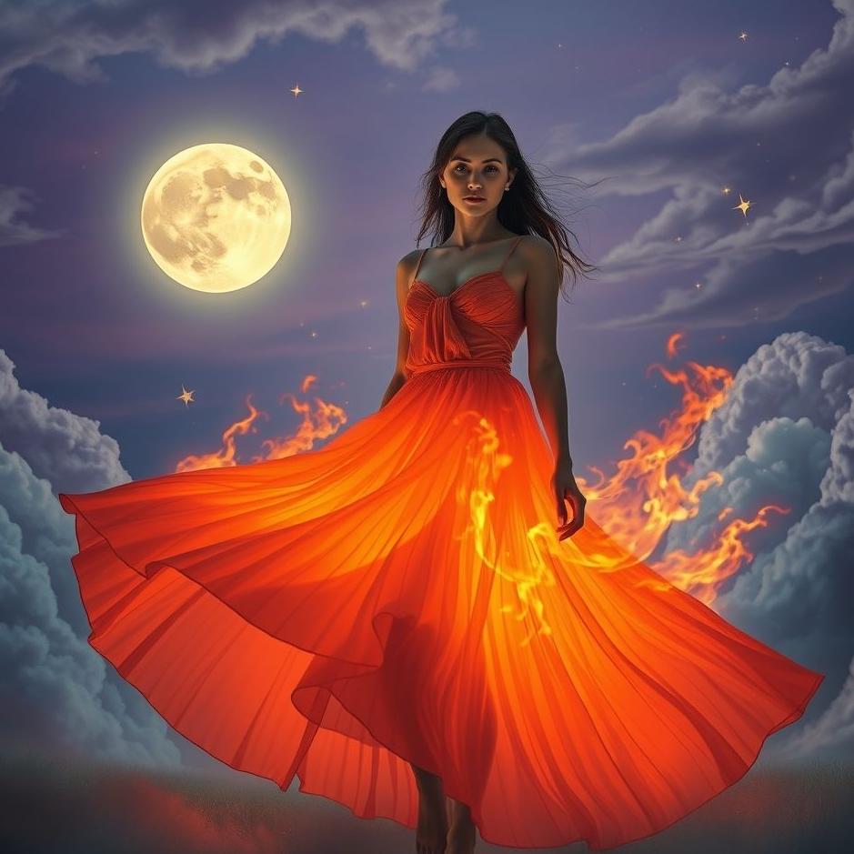 Dream : Your skirt catching fire in your dream