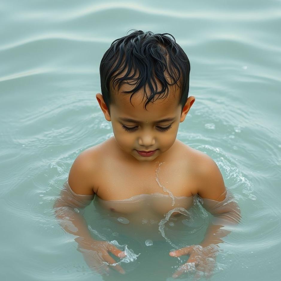 Dream : Your son being washed in a dream