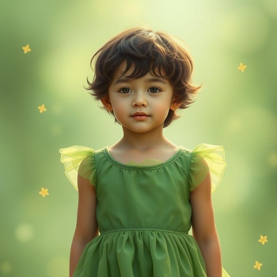 Dream : Your son in a green dress in a dream