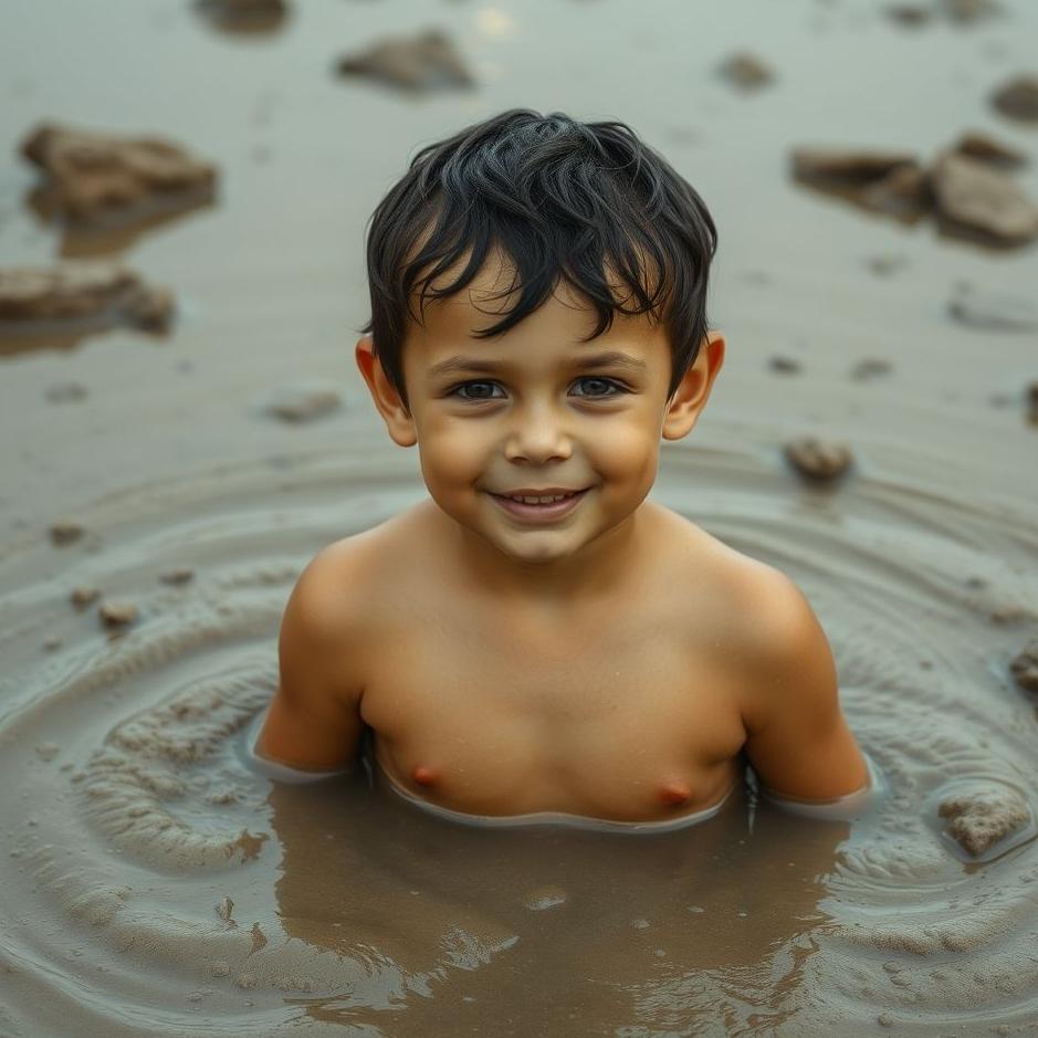 Dream : Your son in mud in a dream