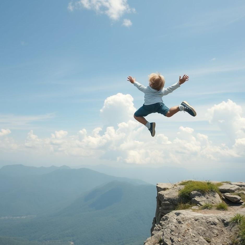 Dream : Your son jumping from a high place in your dream