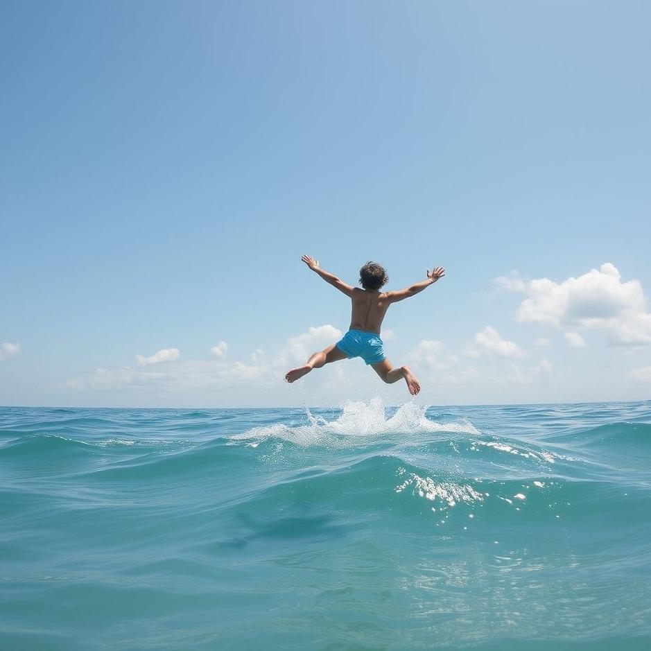 Dream : Your son jumping into the sea in a dream