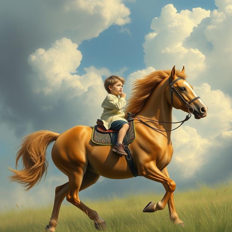 Dream : Your son riding a horse in a dream