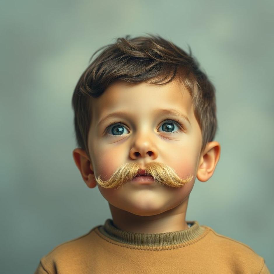 Dream : Your son with a moustache in your dream