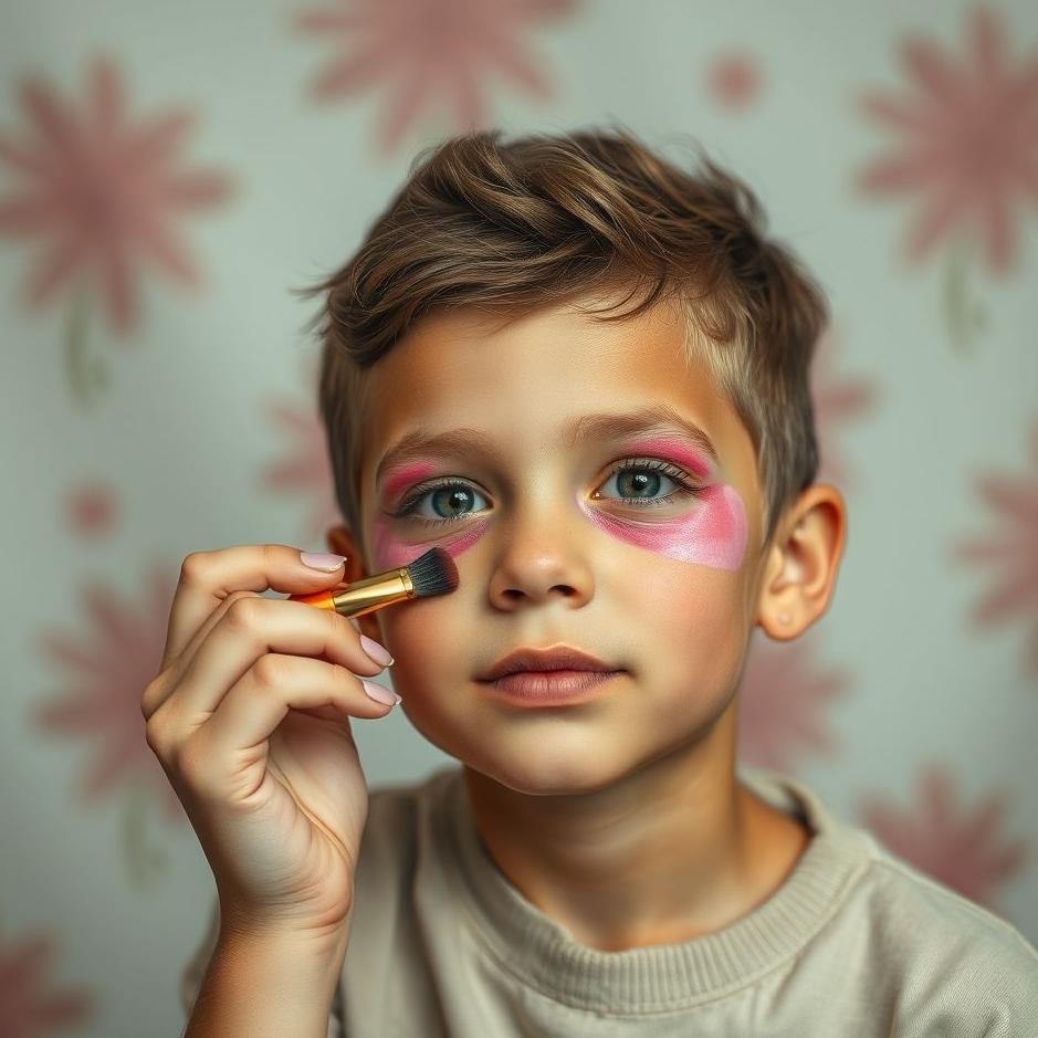 Dream : Your son with makeup in your dream
