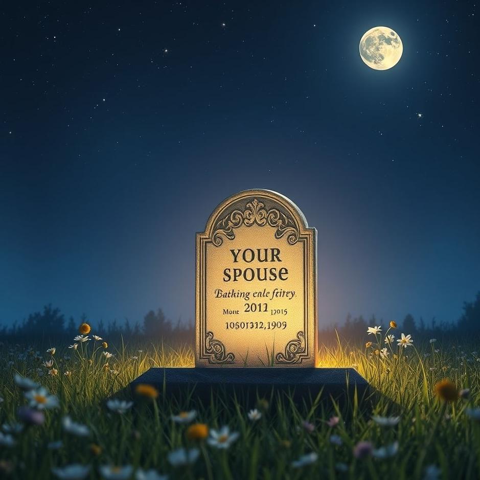 Dream Dictionary : Your spouse's gravestone in a dream