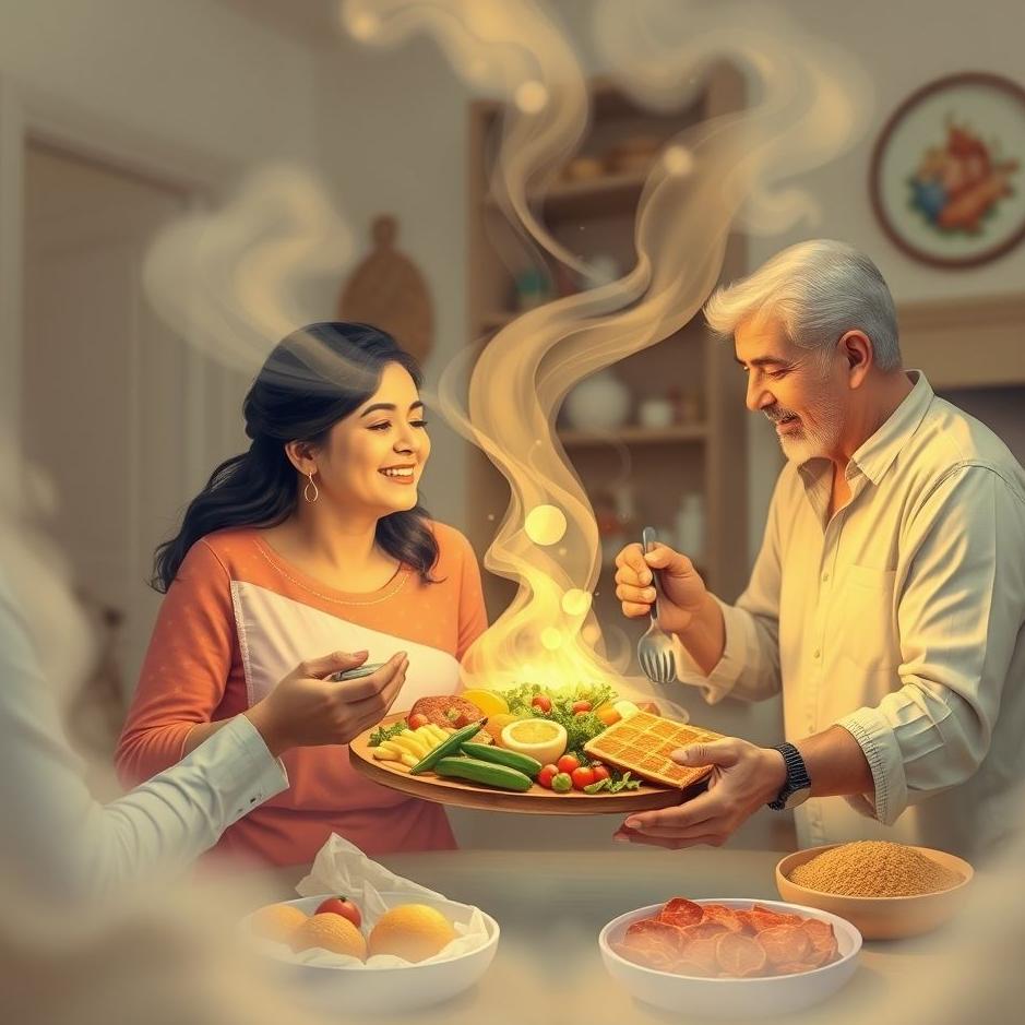 Dream : Your spouse bring food to your home in a dream