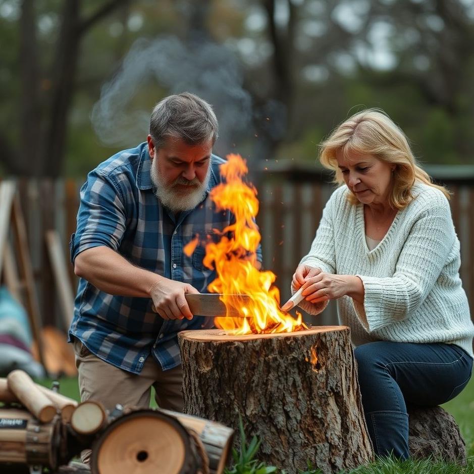 Dream Dictionary : Your spouse chopping wood in your dream