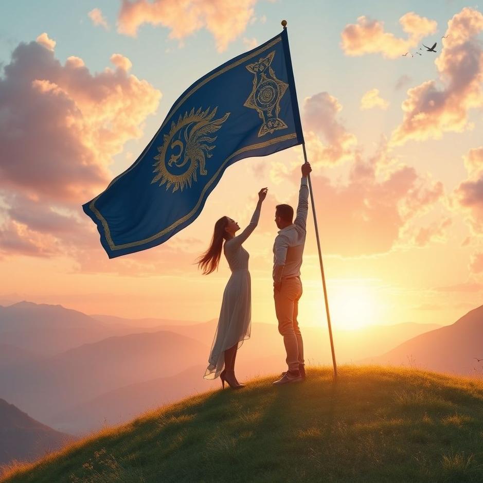 Dream : Your spouse hanging a flag in your dream