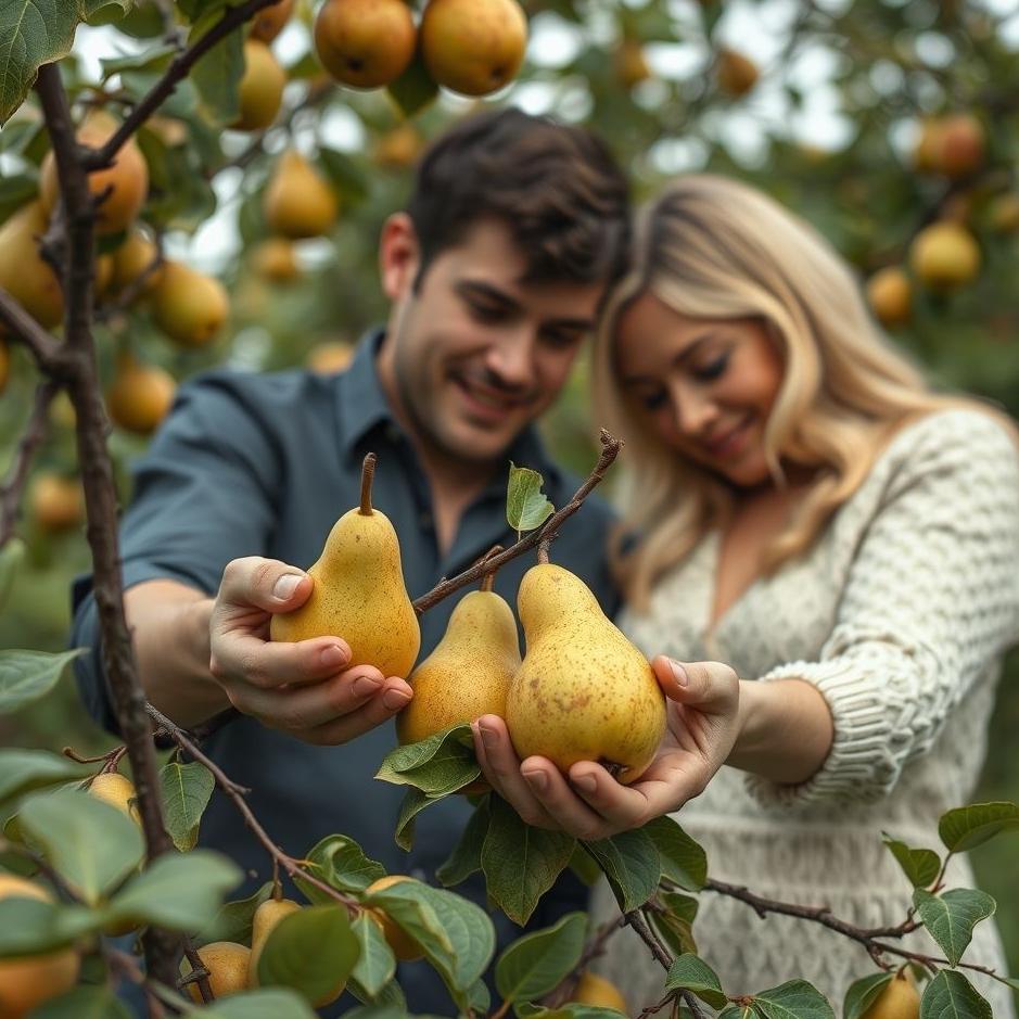 Dream : Your spouse picking pears in your dream