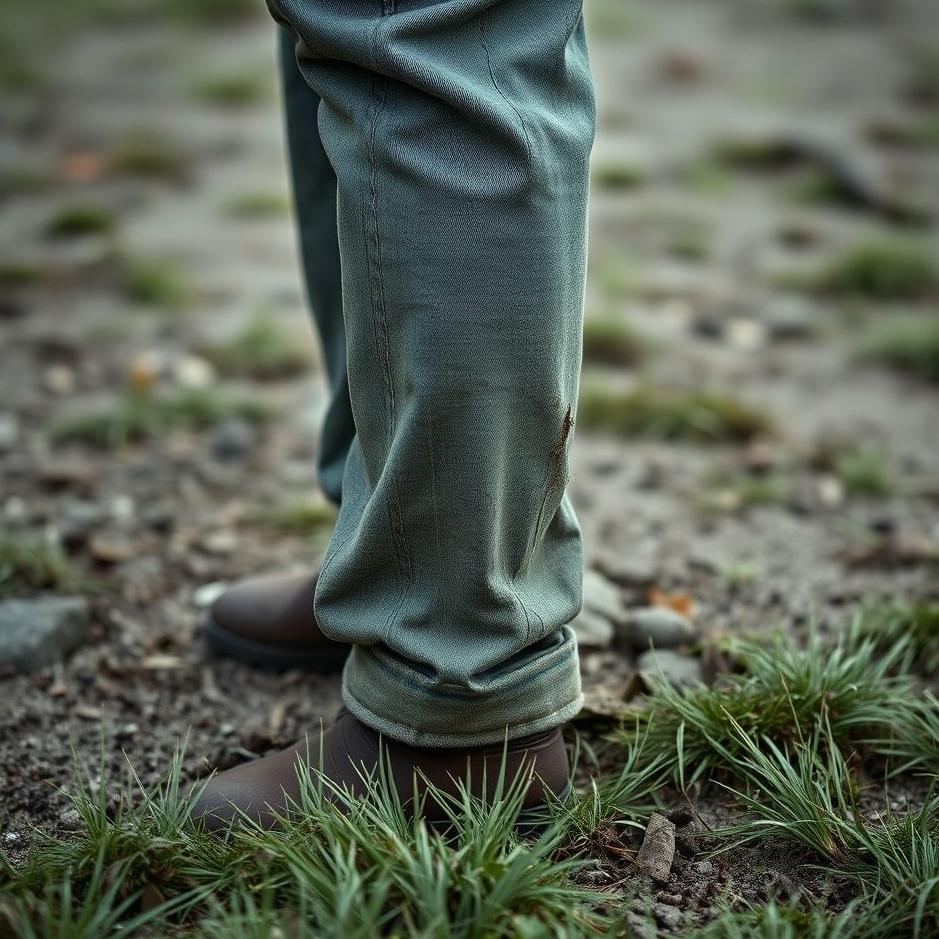 Dream : Your trouser leg getting dirty in a dream
