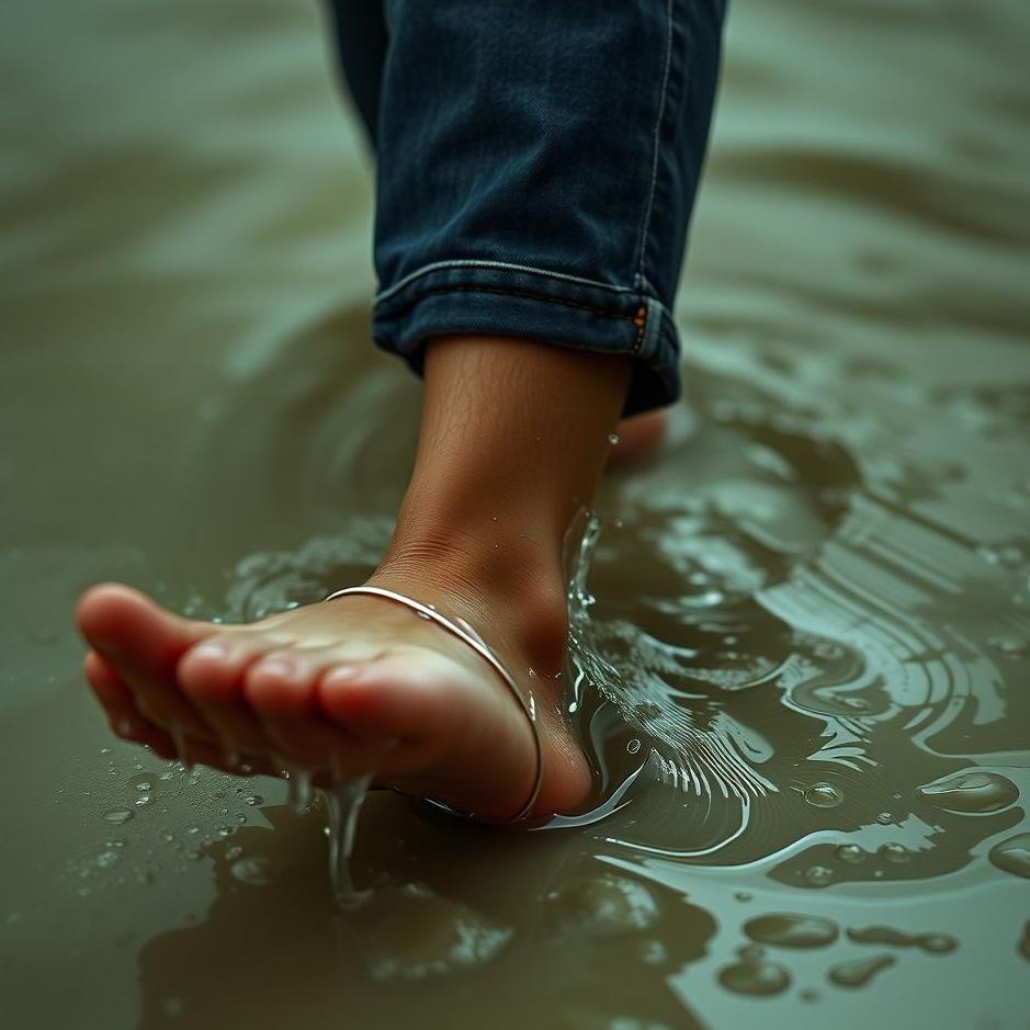 Dream : Your trouser leg getting wet in your dream