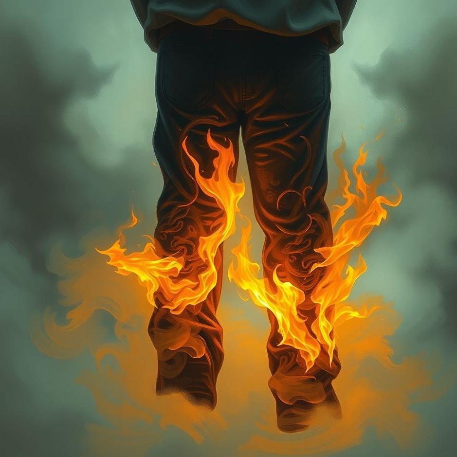 Dream : Your trousers burning in a dream