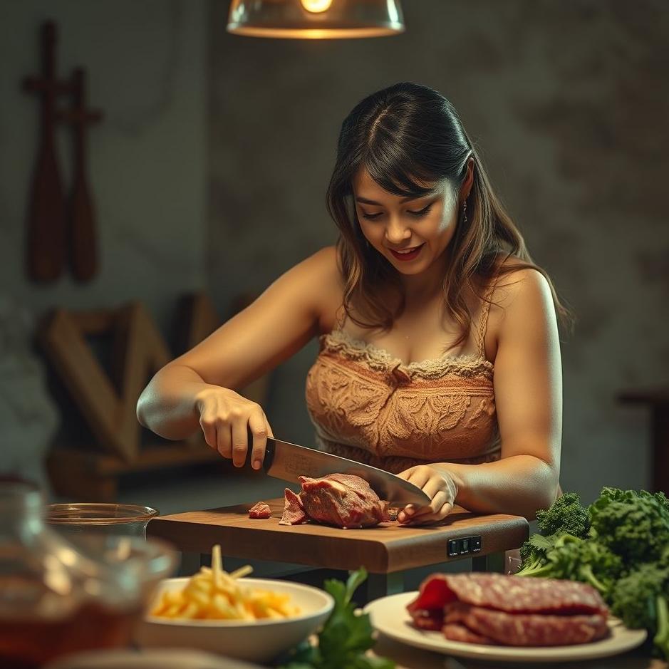 Dream Dictionary : Your wife chopping meat in your dream