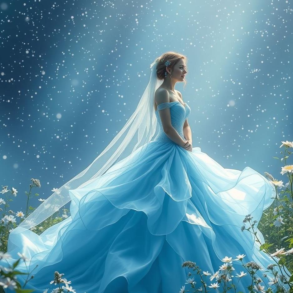 Dream : Your wife wearing a blue wedding dress in your dream