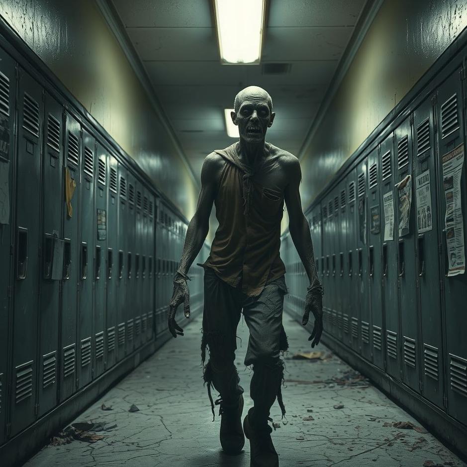 Dream : Zombie at school in a dream